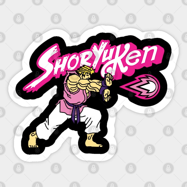 Shoryu-Ken Sticker by TrulyMadlyGeekly